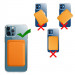 Tel Protect MagPocket - кожен портфейл (джоб) за прикрепяне към iPhone 12 mini, iPhone 12, iPhone 12 Pro, iPhone 12 Pro Max (тъмносин) 6
