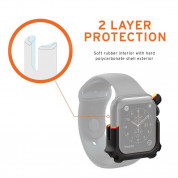 Urban Armor Gear Watch Case - удароустойчив хибриден кейс за Apple Watch 44мм (черен) 8