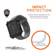 Urban Armor Gear Watch Case - удароустойчив хибриден кейс за Apple Watch 44мм (черен) 10
