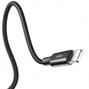 Baseus Rapid 3-in-1 USB Cable (CAMLT-SU01) - универсален USB кабел с Lightning, microUSB и USB-C конектори (120 см) (черен) 5