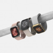 Ringke Bezel Styling - стоманена рамка с висока степен на защита за Apple Watch 44мм (сребрист) 3