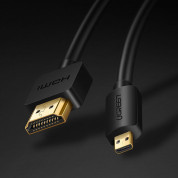 Ugreen HDMI to micro HDMI cable 2.0v 4K 60Hz - HDMI към microHDMI кабел (150 см) (черен) 1