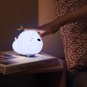 Baseus Silicone Night LED Light Doggie (DGAM-B02) - силиконова детска нощна лампа с три вида светлина (бял) 9