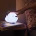 Baseus Silicone Night LED Light Doggie (DGAM-B02) - силиконова детска нощна лампа с три вида светлина (бял) 10