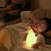 Baseus Silicone Night LED Light Doggie (DGAM-B02) - силиконова детска нощна лампа с три вида светлина (бял) 7