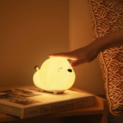 Baseus Silicone Night LED Light Doggie (DGAM-B02) - силиконова детска нощна лампа с три вида светлина (бял) 4