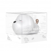 Baseus Silicone Night LED Light Doggie (DGAM-B02) - силиконова детска нощна лампа с три вида светлина (бял) 16