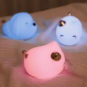 Baseus Silicone Night LED Light Kitty (DGAM-A02) - силиконова детска нощна лампа с три вида светлина (бял) 11