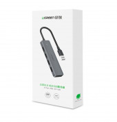 Ugreen USB-A 3.2 Gen 1 Hub 4-port CM219 - 4-портов USB-A хъб и microUSB вход за компютри и лаптопи (тъмносив) 16