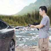 Baseus Portable Electric Car Wash Spray Nozzle (CRDDSQ-01) - преносима електрическа помпа за вода за почистване на автомобил (черен) 5