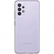Spigen Liquid Crystal Case - тънък качествен силиконов (TPU) калъф за Samsung Galaxy A32 4G (прозрачен)  3