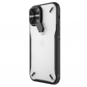 Nillkin Cyclops Hard Case - удароустойчив хибриден кейс с враден протектор на камерата за iPhone 12 mini (черен) 1