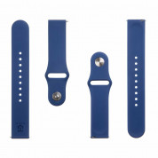 Tactical 636 Silicone Sport Band 20mm - силиконова каишка за Samsung Galaxy Watch, Huawei Watch, Xiaomi, Garmin и други часовници с 20мм захват (тъмносин) 2