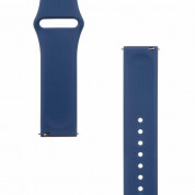 Tactical 636 Silicone Sport Band 20mm - силиконова каишка за Samsung Galaxy Watch, Huawei Watch, Xiaomi, Garmin и други часовници с 20мм захват (тъмносин) 1