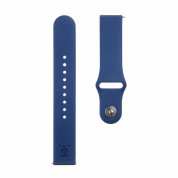 Tactical 636 Silicone Sport Band 20mm - силиконова каишка за Samsung Galaxy Watch, Huawei Watch, Xiaomi, Garmin и други часовници с 20мм захват (тъмносин)