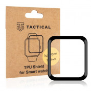 Tactical TPU Shield 3D Film - защитно покритие с извити ръбове за дисплея на Apple Watch 40мм (черен-прозрачен)
