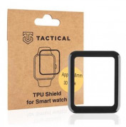 Tactical TPU Shield 3D Film - защитно покритие с извити ръбове за дисплея на Apple Watch 38мм (черен-прозрачен)
