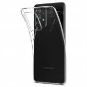 Spigen Liquid Crystal Case - тънък качествен силиконов (TPU) калъф за Samsung Galaxy A52 (прозрачен)  1