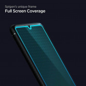 Spigen Glass.Tr Slim Tempered Glass - калено стъклено защитно покритие за дисплея на Samsung Galaxy A42 (черен-прозрачен) 3