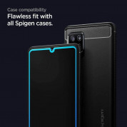 Spigen Glass.Tr Slim Tempered Glass - калено стъклено защитно покритие за дисплея на Samsung Galaxy A42 (черен-прозрачен) 1