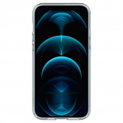 Spigen Ultra Hybrid MagSafe Case - хибриден кейс с висока степен на защита с MagSafe за iPhone 12 Pro Max (бял-прозрачен)  2