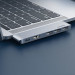 Ugreen Multifunctional Hub 2x USB-C - мултифункционален хъб за свързване на допълнителна периферия за MacBook Pro (тъмносив) 3