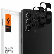 Spigen Optik Lens Protector - комплект 2 броя предпазни стъклени протектори за камерата на Samsung Galaxy A52 (черен) 