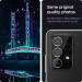 Spigen Optik Lens Protector - комплект 2 броя предпазни стъклени протектори за камерата на Samsung Galaxy A52 (черен)  3