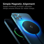 Spigen PowerArc USB-C Magnetic Wireless Qi Charger 7.5W - поставка (пад) за безжично зареждане за iPhone с Magsafe (черен) 1