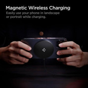 Spigen PowerArc USB-C Magnetic Wireless Qi Charger 7.5W - поставка (пад) за безжично зареждане за iPhone с Magsafe (черен) 4