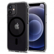 Spigen Ultra Hybrid MagSafe Case - хибриден кейс с висока степен на защита с MagSafe за iPhone 12, iPhone 12 Pro (черен-прозрачен) 