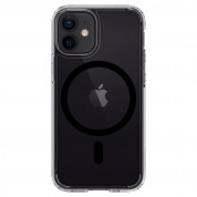 Spigen Ultra Hybrid MagSafe Case - хибриден кейс с висока степен на защита с MagSafe за iPhone 12, iPhone 12 Pro (черен-прозрачен)  3