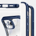 Spigen Optik Crystal Case - тънък силиконов (TPU) калъф за iPhone 12 mini (син-прозрачен) 4