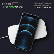 Spigen Optik Crystal Case - тънък силиконов (TPU) калъф за iPhone 12 Pro (син-прозрачен) 2