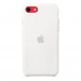 Apple Silicone Case - оригинален силиконов кейс за iPhone SE (2022), iPhone SE (2020), iPhone 8, iPhone 7 (бял) 3
