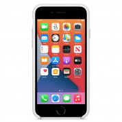 Apple Silicone Case - оригинален силиконов кейс за iPhone SE (2022), iPhone SE (2020), iPhone 8, iPhone 7 (бял) 4