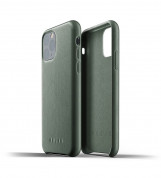Mujjo Full Leather Case - кожен (естествена кожа) кейс за iPhone 11 Pro (тъмнозелен) 1