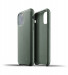 Mujjo Full Leather Case - кожен (естествена кожа) кейс за iPhone 11 Pro (тъмнозелен) 2