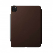 Nomad Rugged Folio Case - хибриден минималистичен калъф iPad Pro 11 M1 (2021), iPad Pro 11 (2020), iPad Pro 11 (2018) (кафяв)
