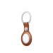 Apple AirTag Leather Key Ring - стилен оригинален ключодържател от естествена кожа за Apple AirTag (кафяв) 2