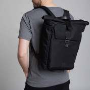 Knomo Novello Roll-Top Laptop Backpack 15 - луксозна мъжка раница (черен) 4