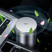 Baseus Minimalist Car Cup Holder Air Freshener (SUXUN-CL0S) - ароматизатор за автомобил с функция за премахване на формалдехид (сребрист) 4