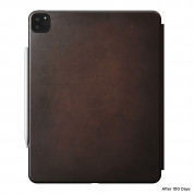 Nomad Rugged Folio Case - хибриден минималистичен калъф за iPad Pro 12.9 (2020), iPad Pro 12.9 (2018) (кафяв) 7