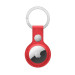 Apple AirTag Leather Key Ring - стилен оригинален ключодържател от естествена кожа за Apple AirTag (червен) 1
