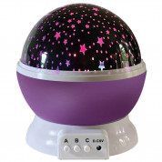 Infapower F060 Night Light - нощна светлина със звезден проектор за деца (лилав)