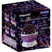 Infapower F060 Night Light - нощна светлина със звезден проектор за деца (лилав) 1