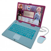 Lexibook Disney Frozen II Bilingual Educational Laptop English and Spanish - образователен детски лаптоп играчка със 124 дейности (английски и испански език)