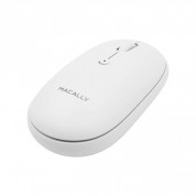 Macally Rechargeable Bluetooth Optical Mouse - презареждаема безжична блутут мишка за PC и Mac (бял)  6