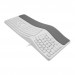 Macally Ergonomic Keyboard with Palm Rest US - жична ергономична клавиатура за Mac и PC (бял)  6