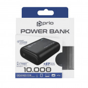 Prio Fast Charge 22.5W Power Bank 10000mAh (PPB-1103) - външна батерия 22.5W с USB и USB-C изходи и с технология за бързо зареждане (черен) 5